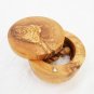 Olive Wood Salt Keeper With Small Scoop, Wooden Spice Keeper Box, Sugar Pot , Sa