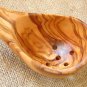 Special Pierced Olive Wood Ladle, 10.5-Inch Hand-carved Wooden Soup Serving Cook