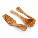 Olive Wood Utensil Set Small : 1 Spatula, 1 Ladle, 1 Tart spatula, Olive Wood Ki Olive Wood Utensil Set Small : 1 Spatula, 1 Ladle, 1 Tart spatula, Olive Wood Ki