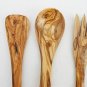 Olive Wood Olive Wood 12 Inch Utensil Set: 1spoon, 1 fork, 1 spatula