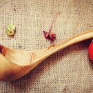 Special Curved Olive Wood Ladle, 10.5-Inch Hand-carved Wooden Soup Serving Cooki Special Curved Olive Wood Ladle, 10.5-Inch Hand-carved Wooden Soup Serving Cooki