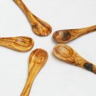 Olive Wood Olive Wood small coffee sugar spoon set, Set of 5 sugar salt coffee s