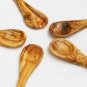 Olive Wood Olive Wood small coffee sugar spoon set, Set of 5 sugar salt coffee s