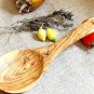 Personalized Olive Wood Kitchen Cooking Serving Spoon / Handcarved Wooden 10 Inc