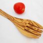 Olive Wood Fork Spatula Spoon / Wood Salad Cooking Kitchen Serving Utensil Spoon