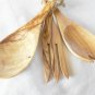 Medium Olive Wood Salad Serving Mixing Set / 12 Inch Kitchen Cooking Serving Ut