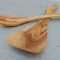 Olive Wood Medium Utensil set : 1 Spatula, 1 Fork | Wooden Kitchen Cooking Servi