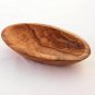 Olive Wood Hand-carved Boat Shaped Bowl / Wooden Handcrafted Small Bowl / Weddi