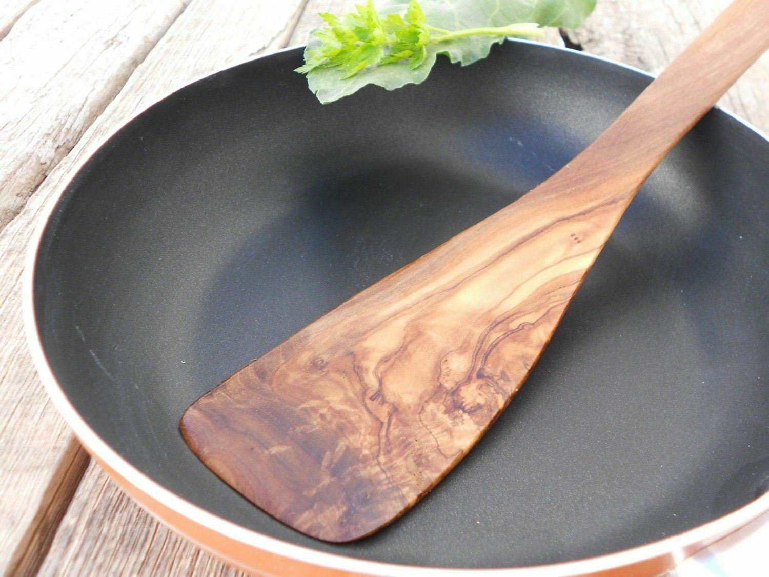 Olive Wood Medium Spatula 12 Inch / Wooden Cooking Kitchen Spatula / Cooking Spo