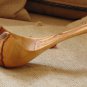 Special Curved Olive Wood Ladle, Hand-carved Wooden Soup Serving Cooking Ladle,