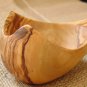 Special Curved Olive Wood Ladle, Hand-carved Wooden Soup Serving Cooking Ladle,