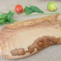 Natural Edges Rustic Cutting Board 14.3 Inch X 4.7 Inch, Olive Wood Personalized