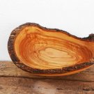 Hand carved Wooden Rustic Bowl  / Olive Wood Handcrafted Natural Edge Bowl / Exc