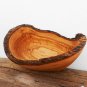 Hand carved Wooden Rustic Bowl  / Olive Wood Handcrafted Natural Edge Bowl / Exc