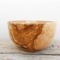 Handcrafted Wooden Bowl, Hand carved Olive Wood rounded Rustic Bowl, Wedding Gif