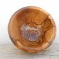 Handcrafted Wooden Bowl, Hand carved Olive Wood rounded Rustic Bowl, Wedding Gif