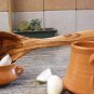 Olive Wood Small Ladle, Eco Friendly Wooden Handcrafted Soup Serving Cooking Lad