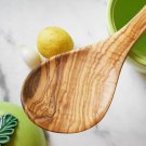 Olive Wood Kitchen Cooking Serving Spoon / Hand-carved Wooden 9 Inch Spoon