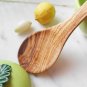 Olive Wood Kitchen Cooking Serving Spoon / Hand-carved Wooden 9 Inch Spoon