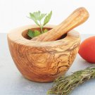 Olive Wood Rustic Mortar and Pestle 4 inches / Wooden mortar pestle herb spice g