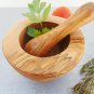 Olive Wood Rustic Mortar and Pestle 4 inches / Wooden mortar pestle herb spice g