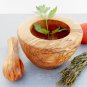 Olive Wood Rustic Mortar and Pestle 4 inches / Wooden mortar pestle herb spice g
