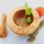Olive Wood Rustic Mortar and Pestle 4 inches / Wooden mortar pestle herb spice g