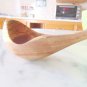 Special Curved Olive Wood Ladle, 13-Inch Hand-carved Wooden Soup Serving Cooking