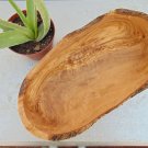 Olive Wood Rustic Bowl 10.8 X 6.7 X 5 Inch, Natural Edge Wooden Boat Shaped Sala Olive Wood Rustic Bowl 10.8 X 6.7 X 5 Inch, Natural Edge Wooden Boat Shaped Sala