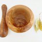Rustic Wood Mortar and Pestle, Herb grinder, Rustic Wedding Gift Decor