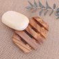 Olive Wood Oval Soap Holder 4.1 X 3.1 Inch / Bathroom Wooden Soap Dish