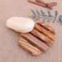 Olive Wood Oval Soap Holder 4.1 X 3.1 Inch / Bathroom Wooden Soap Dish