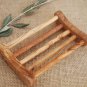 Rustic Rectangular Bathroom Wooden Soap Dish 5.1 X 3.1 Inch / Wooden Soap Holder