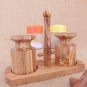 Wooden Salt and Pepper Shakers, Olive Wood salt pepper Keeper Box Cellar, Weddin