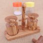 Wooden Salt and Pepper Shakers, Olive Wood salt pepper Keeper Box Cellar, Weddin