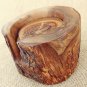Handmade Olive Wood Rustic Coaster set with Rustic Holder, Natural Edges Wooden
