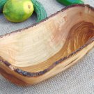Handcrafted Wooden Rustic Serving Bowl 8.8 X 4.4 X 3.2 Inch, Hand carved Olive W Handcrafted Wooden Rustic Serving Bowl 8.8 X 4.4 X 3.2 Inch, Hand carved Olive W