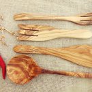 Olive Wood Cooking Serving Kitchen Utensil set, Wedding gift Olive Wood Cooking Serving Kitchen Utensil set, Wedding gift