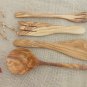 Olive Wood Cooking Serving Kitchen Utensil set, Wedding gift