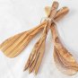 Wooden Kitchen Utensil set 12 Inch/ Olive Wood Spatula Spoon Fork / Cooking Ser
