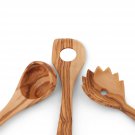 Olive Wood Kitchen Utensils Set / A set of Spaghetti Spoon, Sauce Spoon, Ladle /