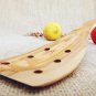 Wooden Pierced Large Spatula 12 inch, Olive Wood long spatula with Holes, Kitche