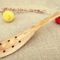 Wooden Pierced Large Spatula 12 inch, Olive Wood long spatula with Holes, Kitche