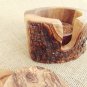 Natural Edges Wooden Coaster set, Rustic Wedding Decor Gift, Olive Wood Rustic C