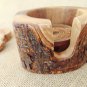 Natural Edges Wooden Coaster set, Rustic Wedding Decor Gift, Olive Wood Rustic C