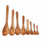 Olive Wood Spoon Set / A Set of 8 Wooden spoons / Kitchen Cooking Serving Utensi