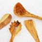 Wooden Utensil set : 1 Spoon, 1 Spatula, 1 Ladle and 1 Spaghetti Pasta Server, W
