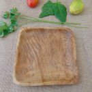 Wooden Snack Tray 6.6 X 6.6 X 0.9 Inch / Olive Wood square Serving Candy Walnut