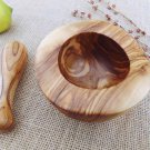 Spice Grinder from Olive Wood 4 inch D,  Exotic Rustic Wood Mortar and Pestle