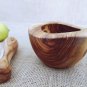 Spice Grinder from Olive Wood 4 inch D, Exotic Rustic Wood Mortar and Pestle